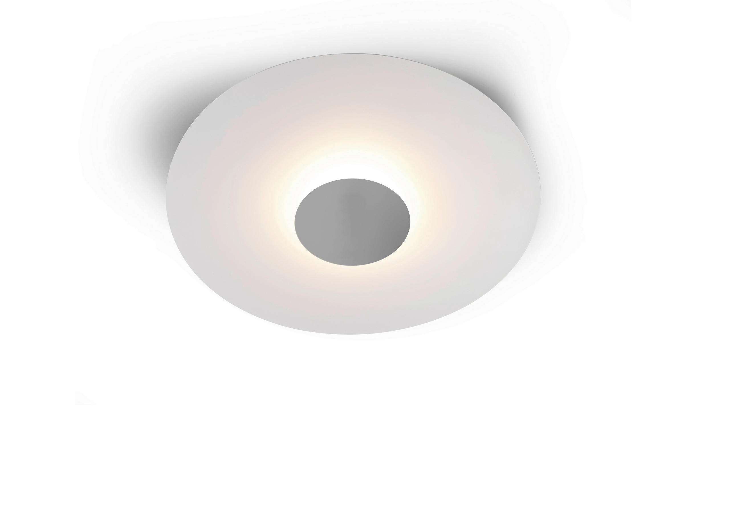 LED-DECKENLEUCHTE Chio  Smart 44/6,5 cm   - Alufarben/Weiß, Basics, Metall (44/6,5cm) - BOPP