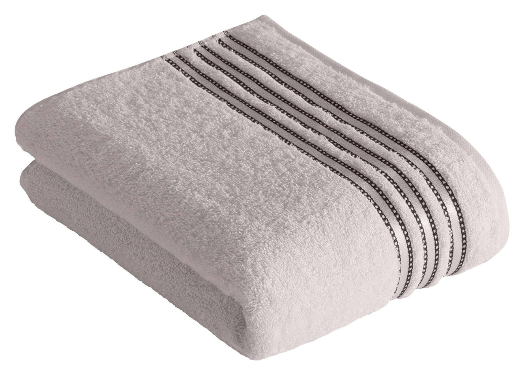 DUSCHTUCH Cult de Luxe 67/140 cm  - Hellgrau, Basics, Textil (67/140cm) - Vossen