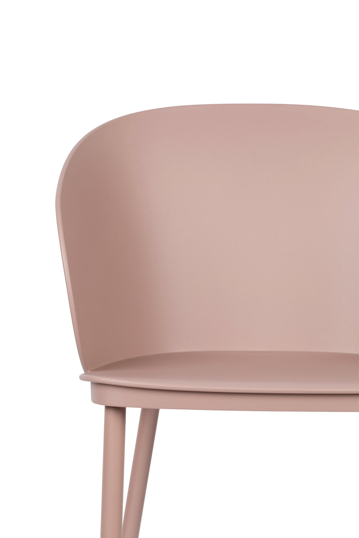 STUHL Rosa  - Rosa, KONVENTIONELL, Kunststoff/Metall (57/81/53,5cm) - Livetastic