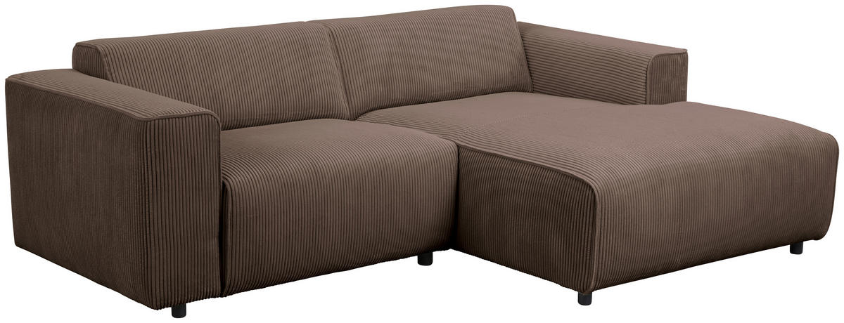 HÖRNSOFFA i manchester brun  - brun/svart, Design, textil/plast (234/161cm) - Livetastic