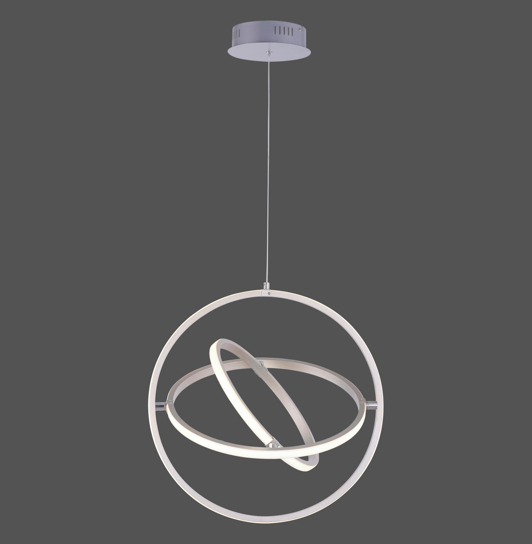 LED SVJETILJKA VISEĆA    50/50/120 cm     - boje oplemenjenog čelika, Design, metal/plastika (50/50/120cm)
