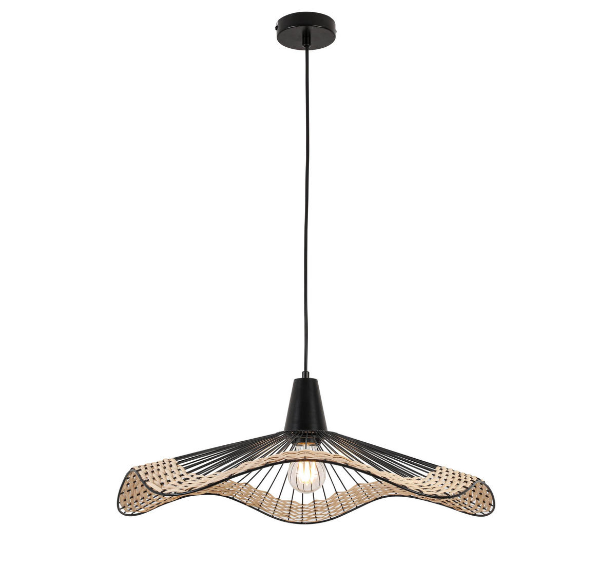 LUSTER    60/60/120 cm    - prirodna boja/crna, Osnovno, drvo/metal (60/60/120cm) - Marama