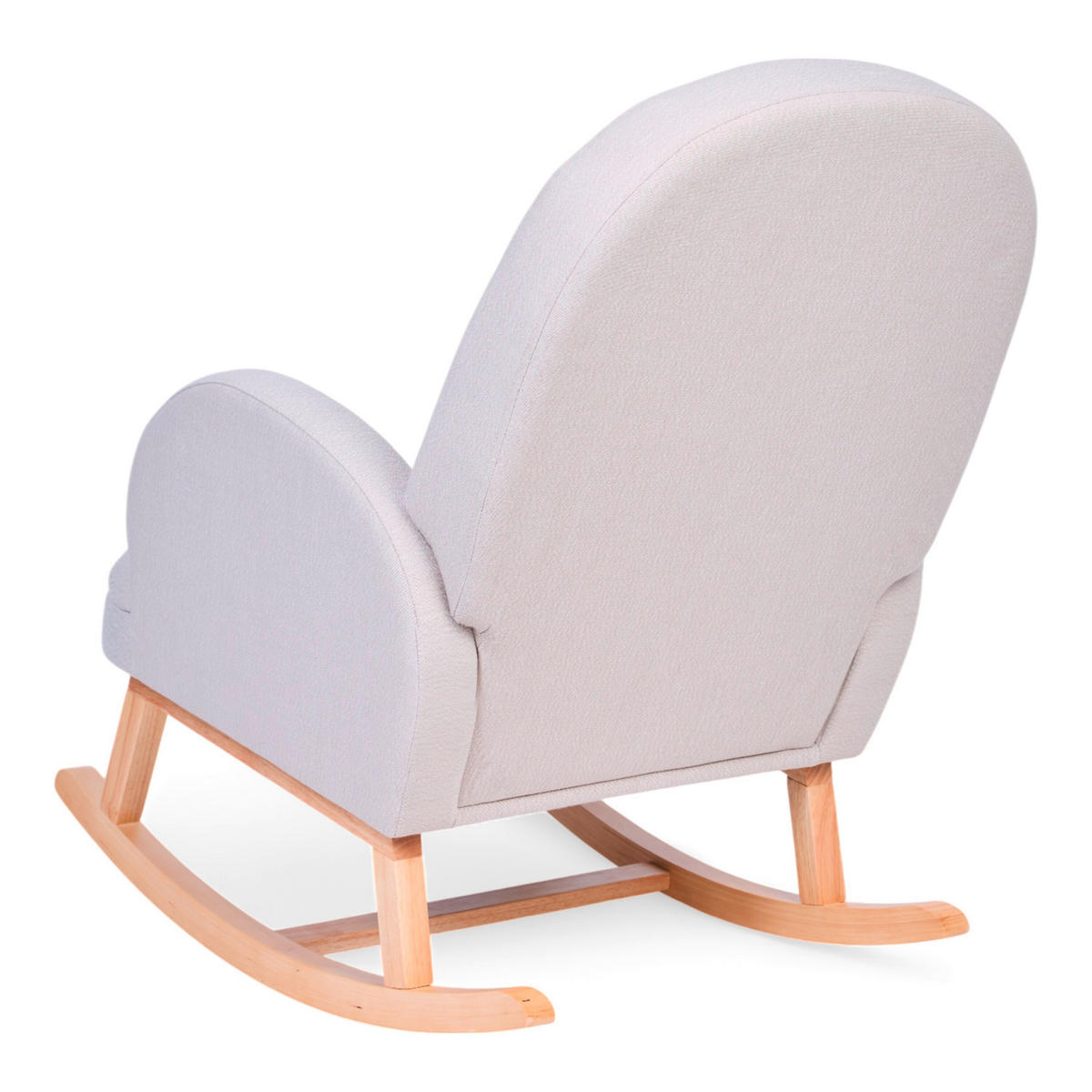 SCHAUKELSTUHL in Teddystoff Beige  - Birkefarben/Beige, Basics, Holz/Textil (71/86/97.5cm) - Childhome