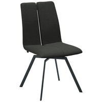 STUHL  Lederauswahl, Stoffauswahl, Typenauswahl Struktur  - Anthrazit/Grau, Design, Textil/Metall (50/92/64cm) - Venjakob