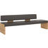 SITZBANK in Dunkelbraun, Eichefarben - Eichefarben/Dunkelbraun, Design, Leder/Holz (274/84/65cm) - Voglauer SITZBANK in Dunkelbraun, Eichefarben - Eichefarben/Dunkelbraun, Design, Leder/Holz (274/84/65cm) - Voglauer