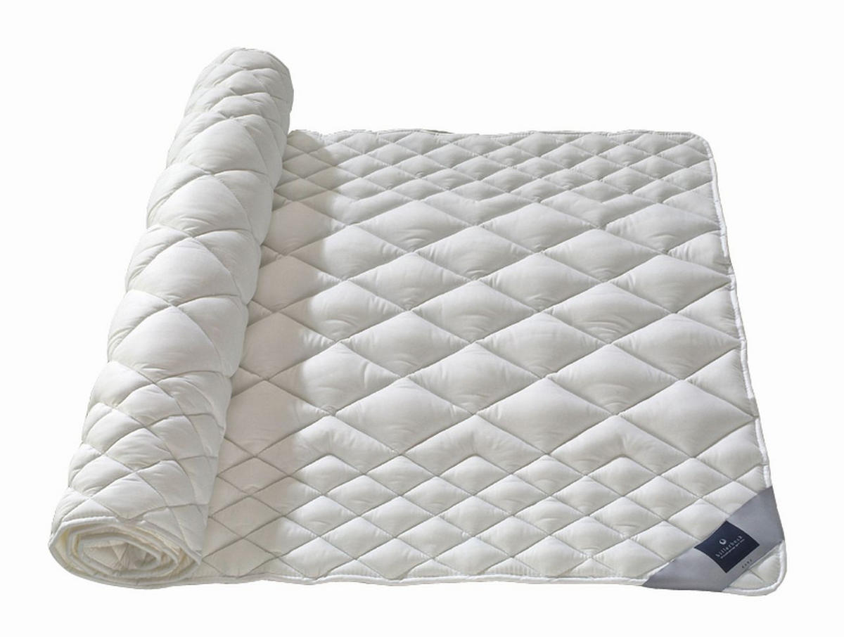 KOMFORTAUFLAGE - Weiß, Basics, Naturmaterialien (140/200cm) - Billerbeck