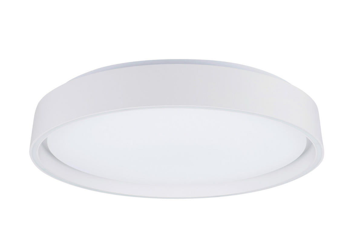 LED-DECKENLEUCHTE Zadar 40/7,5 cm  - Weiß, Design, Kunststoff/Metall (40/7,5cm) - Novel