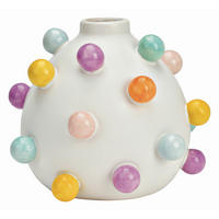 VASE  - Weiß, Basics, Keramik (17/15/17cm)