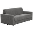SCHLAFSOFA in Webstoff Grau  - Schwarz/Grau, KONVENTIONELL, Kunststoff/Textil (198/84/96cm) - Carryhome