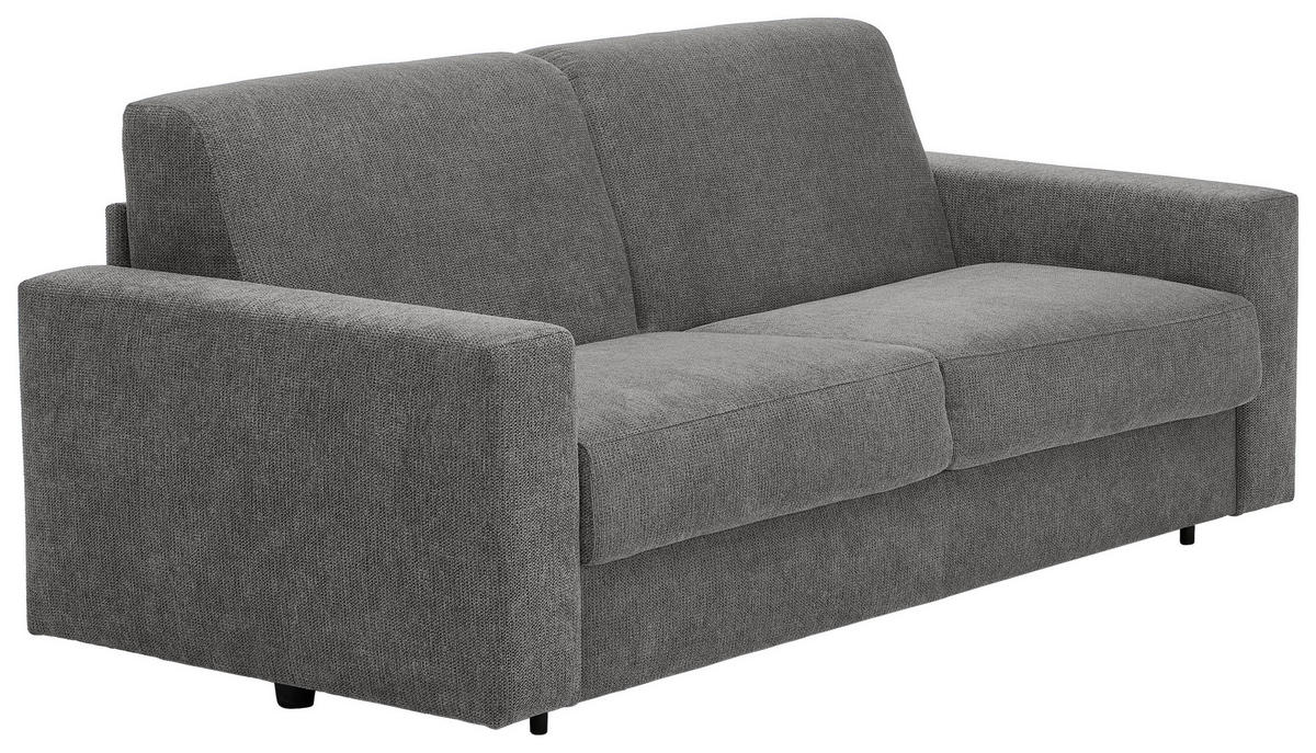 SCHLAFSOFA in Webstoff Grau  - Schwarz/Grau, KONVENTIONELL, Kunststoff/Textil (198/84/96cm) - Carryhome
