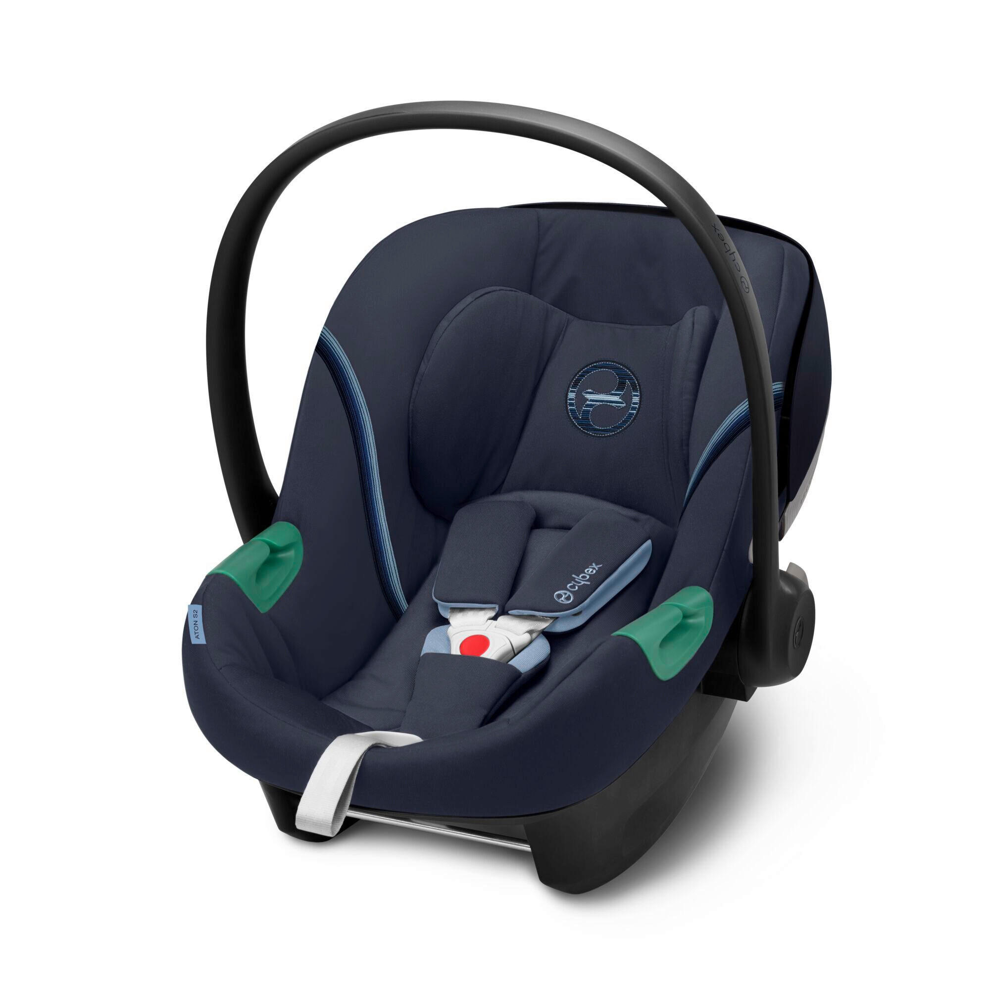BABYSCHALE Aton S2 i-Size  - Dunkelblau, Basics, Kunststoff/Textil (45,8/38/72cm) - Cybex