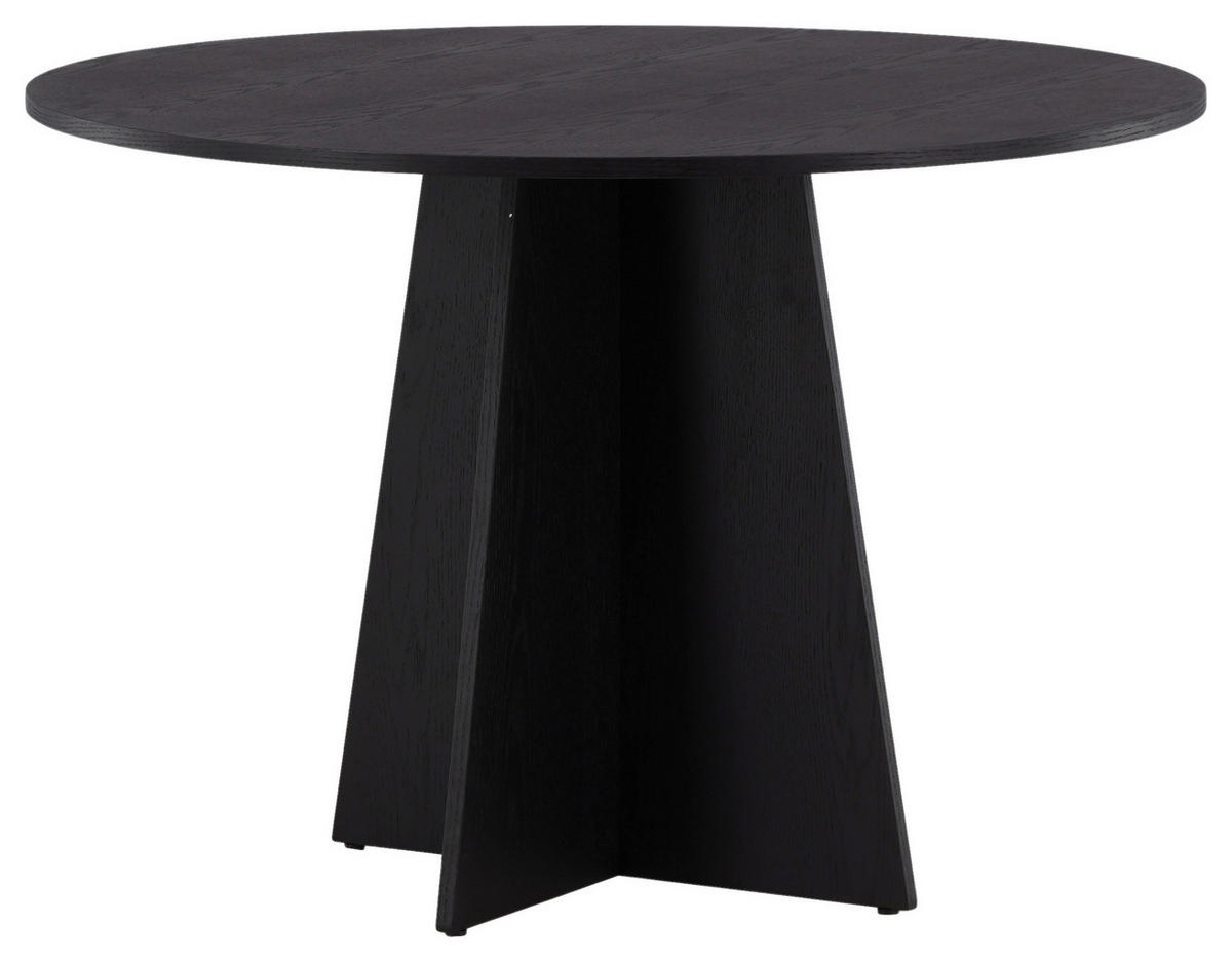 ESSTISCH in Holz 110/110/75 cm  - Schwarz, Design, Holz (110/110/75cm) - Livetastic