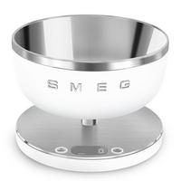 ELEKTRISCHE KÜCHENWAAGE  - Edelstahlfarben/Weiß, Basics, Kunststoff/Metall (20,5/15/20,5cm) - SMEG