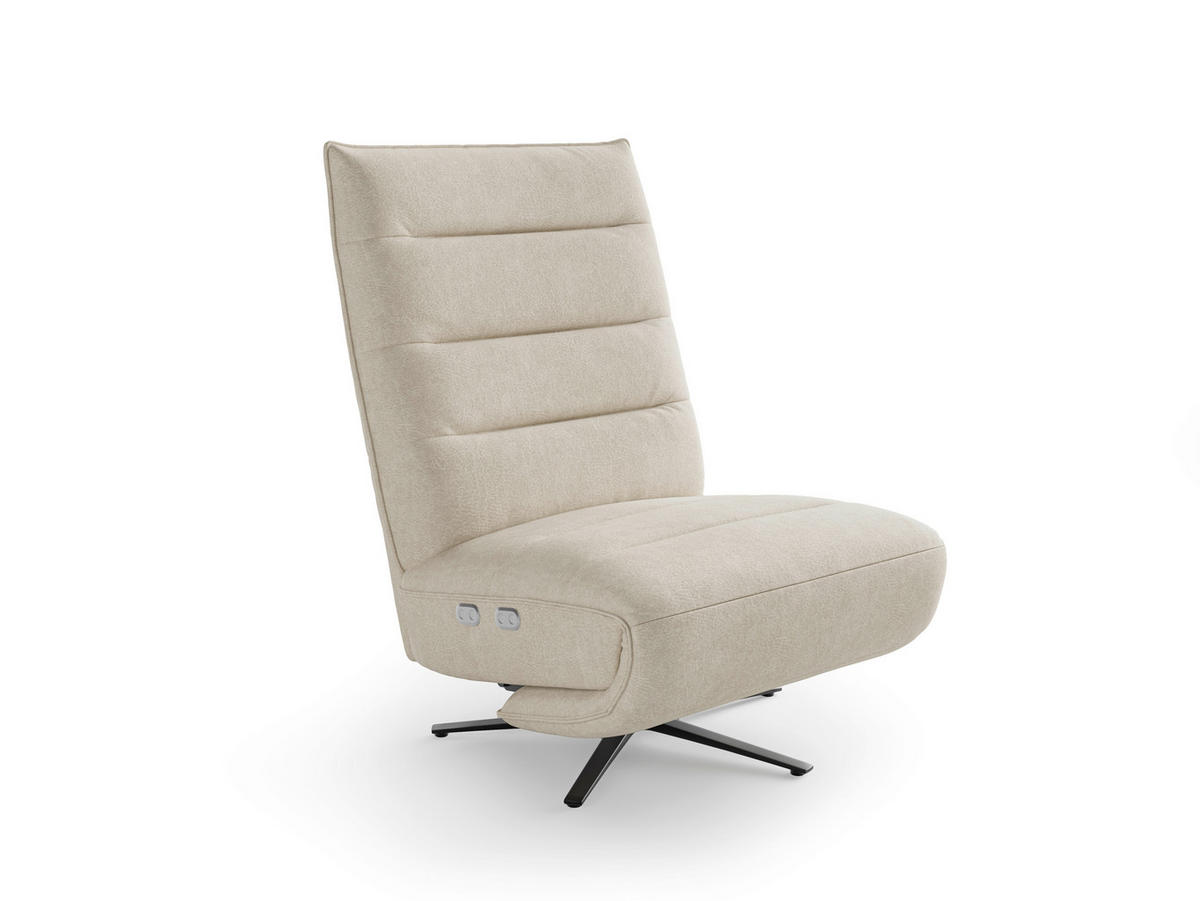 RELAXAČNÍ KŘESLO, textil, barvy stříbra - černá/barvy stříbra, Basics, kov/textil (80/109/98cm) - Sit & More
