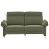 3-SITZER-SOFA in Flachgewebe Grün  - Alufarben/Grün, Modern, Textil/Metall (196/103/89cm) - Pure Home Comfort