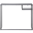 SCHREIBTISCH 99,4/32,4/75 cm  in Schwarz  - Schwarz, LIFESTYLE, Holzwerkstoff/Metall (99,4/32,4/75cm) - Carryhome