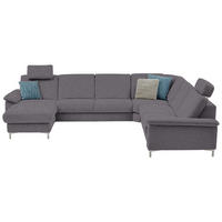 SOFFA i chenille grå  - aluminiumfärg/grå, Design, metall/textil (170/333/265cm) - Dieter Knoll