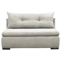 SCHLAFSOFA  mit Liegefunktion Cord Weiß  - Schwarz/Weiß, Design, Kunststoff/Textil (154/93/85cm) - MID.YOU