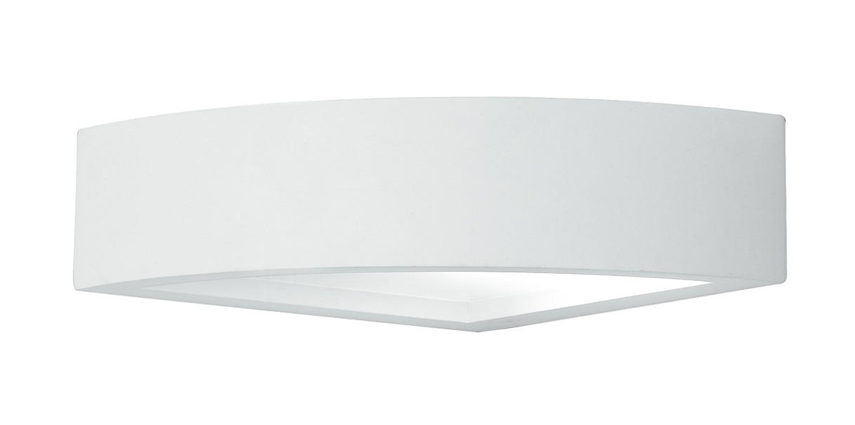 WANDLEUCHTE 21/21/7 cm   - Weiß, KONVENTIONELL, Glas/Keramik (21/21/7cm)