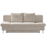 SCHLAFSOFA  in Cord Naturfarben  - Chromfarben/Naturfarben, Design, Textil/Metall (200/85/90cm) - Xora