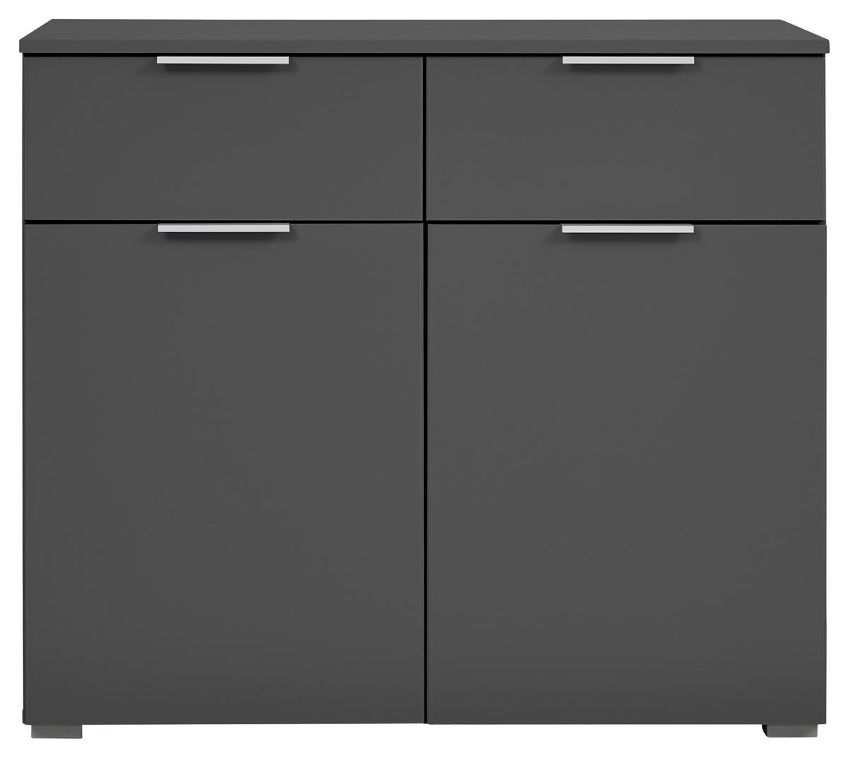 KOMMODE Rauch ALABAMA  in 80/81/42 cm  - Alufarben/Grau, MODERN, Holzwerkstoff (80/81/42cm) - Rauch Möbel