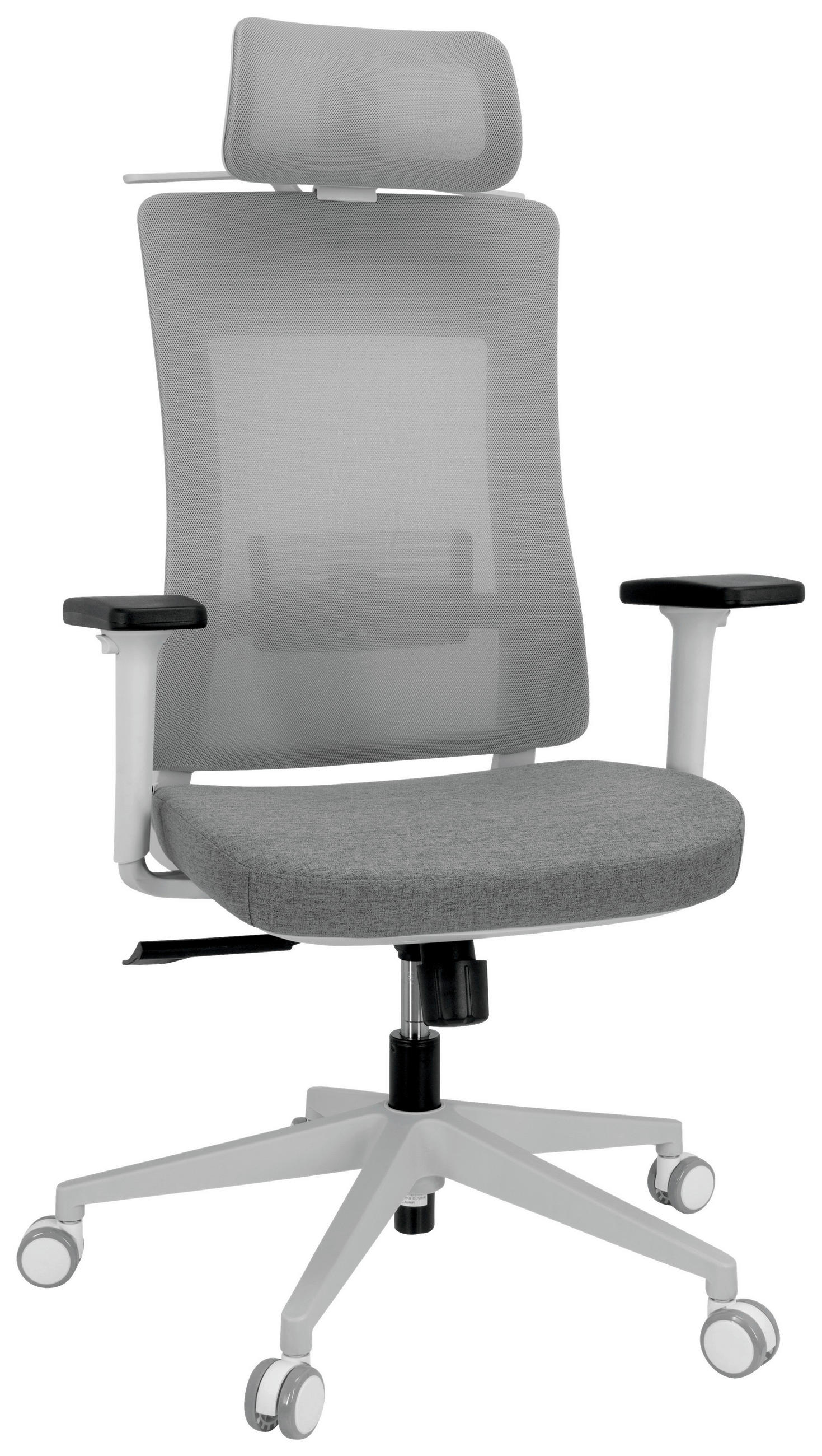 DREHSTUHL  in Netzbespannung, Flachgewebe Grau  - Grau, Basics, Kunststoff/Textil (66/120/60cm) - MID.YOU