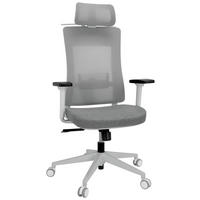DREHSTUHL Netzbespannung, Flachgewebe Grau  - Grau, Basics, Kunststoff/Textil (66/120/60cm) - MID.YOU