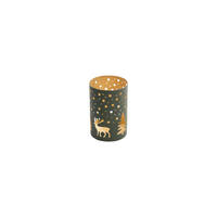 WINDLICHT - Goldfarben/Schwarz, LIFESTYLE, Metall (10/15cm)