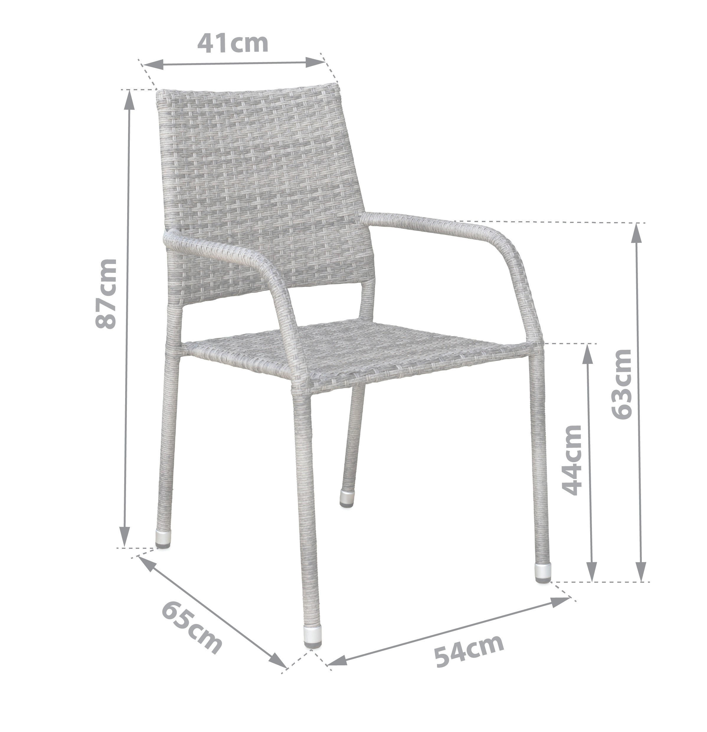 STOHOVATELNÉ KŘESLO, kov, plast - šedá, Moderní, kov/plast (54/87/65cm)