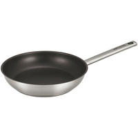 PFANNE Greblon®-Antihaftbeschichtung 24 cm  - Edelstahlfarben/Schwarz, Basics, Metall (24cm) - Am Cook
