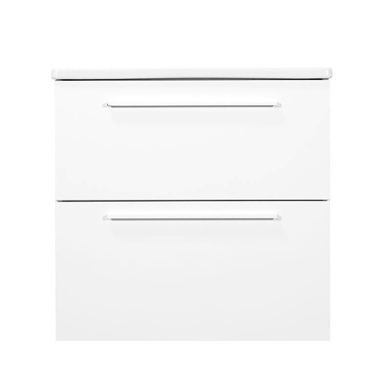 KOMBI UMIVAONIK  bijela visoki sjaj  - bijela visoki sjaj, Basics, drvo/keramika (60/37/59cm)