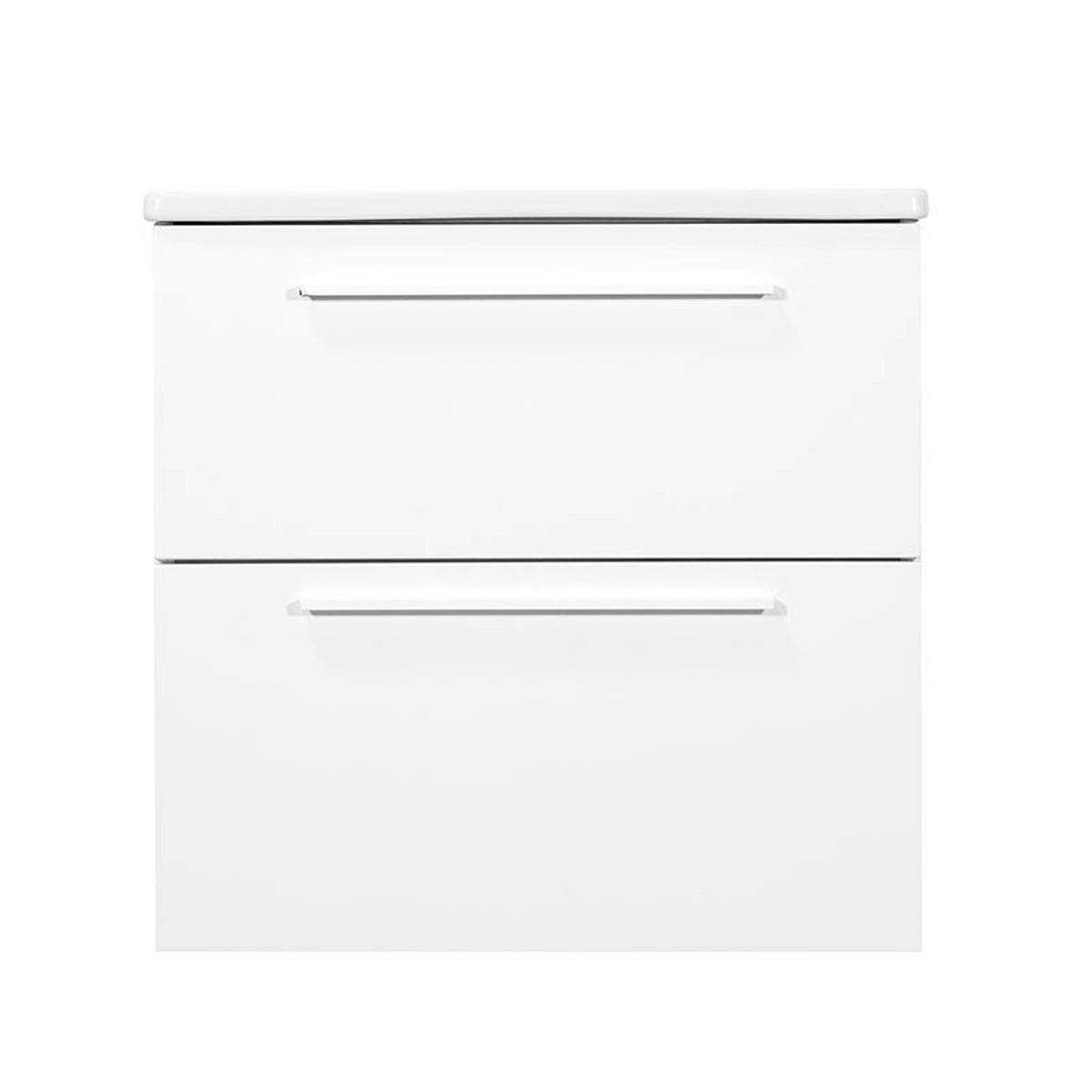 ELEMENT S UMIVAONIKOM  bijela visoki sjaj  - bijela visoki sjaj, Basics, drvo/keramika (60/37/59cm)