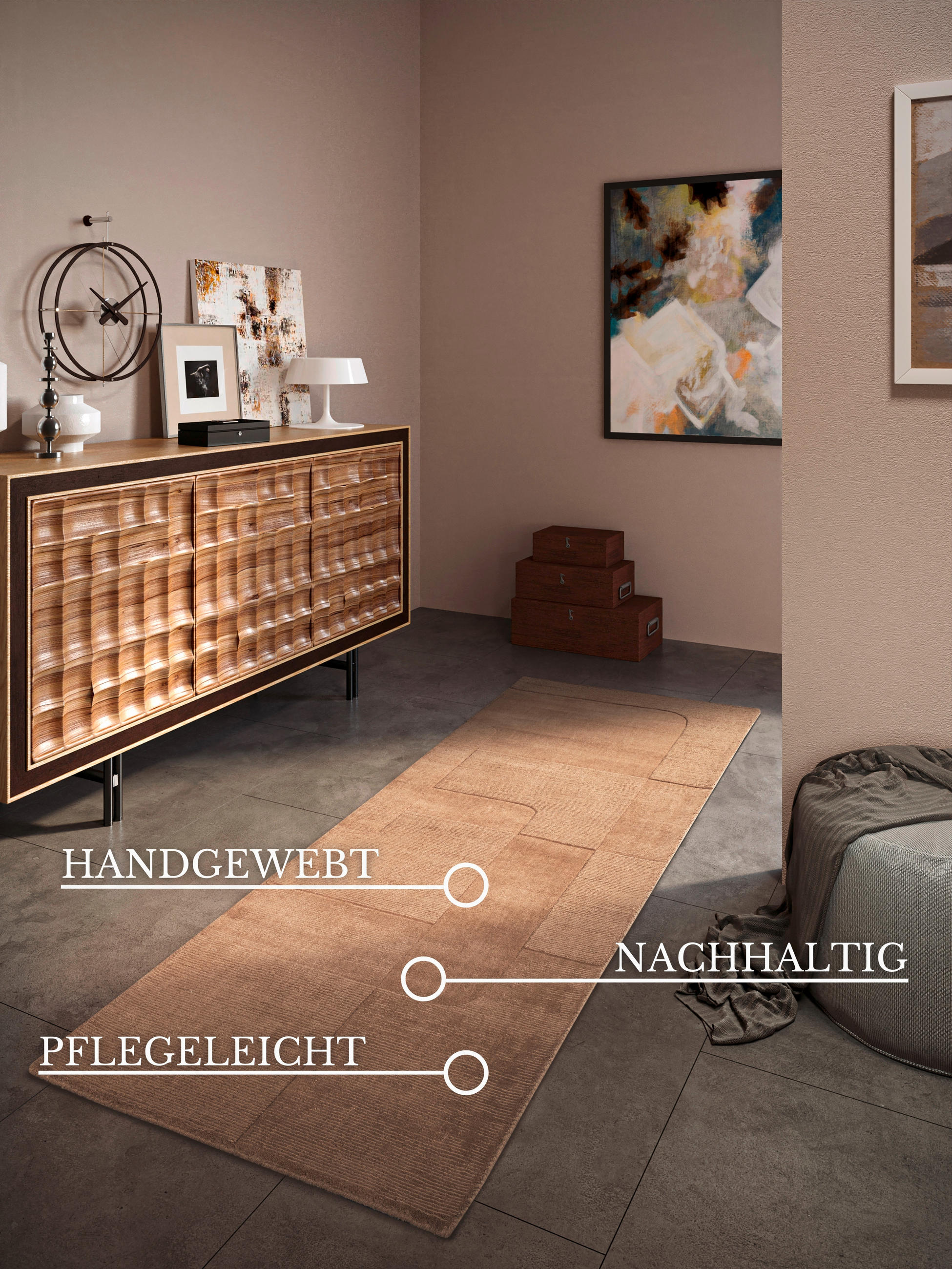 LÄUFER 80/250 cm Kollektion 1906  - Beige, Basics, Textil (80/250cm) - Villeroy & Boch
