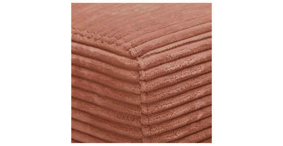ECKSOFA  in Cord Rostfarben  265/224 cm  - Rostfarben/Schwarz, Design, Kunststoff/Textil (265/224cm) - Hom`in