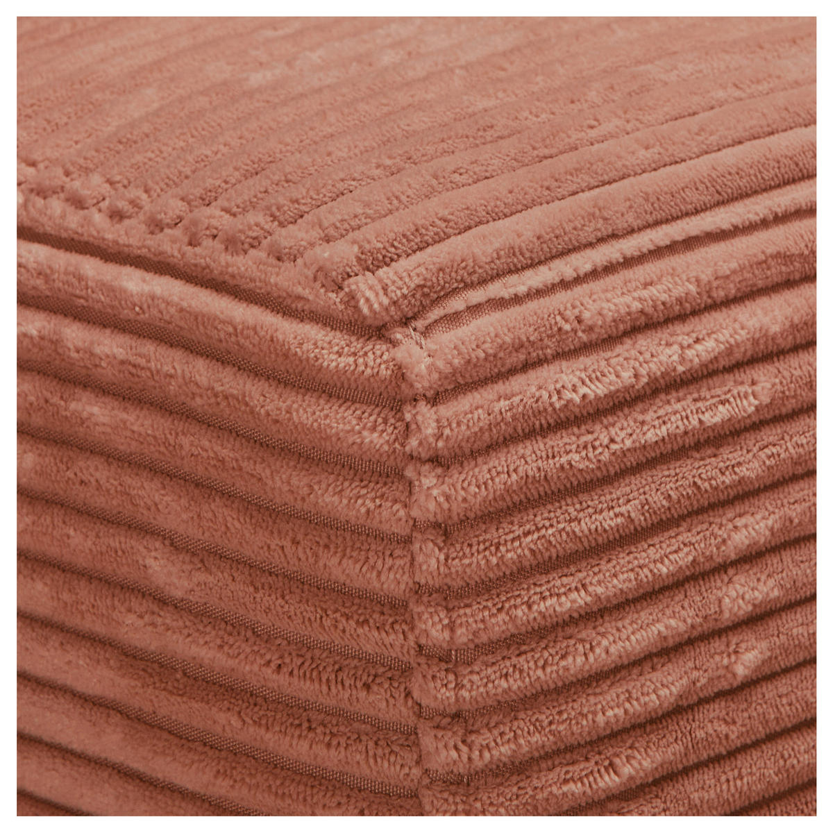 ECKSOFA Rostfarben Cord  - Rostfarben/Schwarz, Design, Kunststoff/Textil (265/224cm) - Hom`in