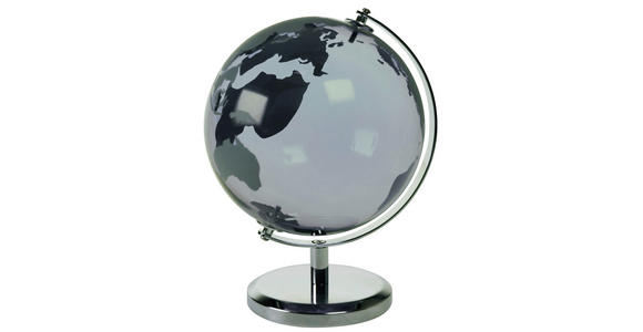 GLOBUS - Grau, Basics, Glas/Metall (14/19/15cm) - Ambia Home