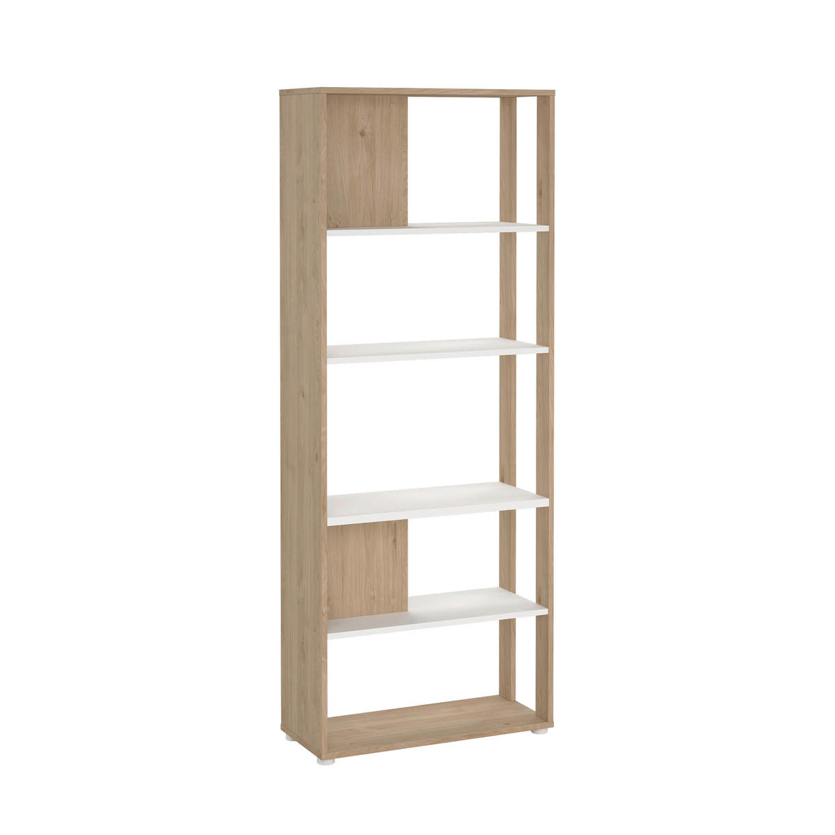 REGAL Weiß, Eichefarben  - Eichefarben/Weiß, MODERN, Holzwerkstoff (79,6/204,7/34,3cm) - MID.YOU