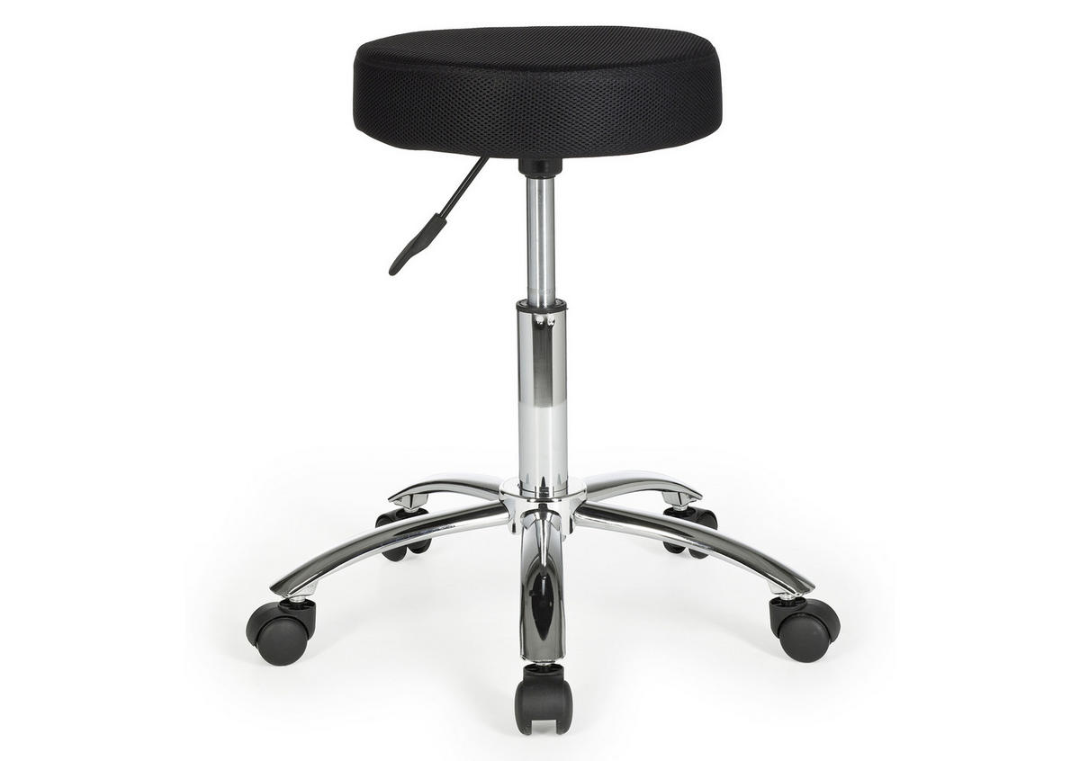 VRTLJIVI STOLČEK tekstil črna  - črna, Konvencionalno, tekstil (55/60/55cm) - MID.YOU