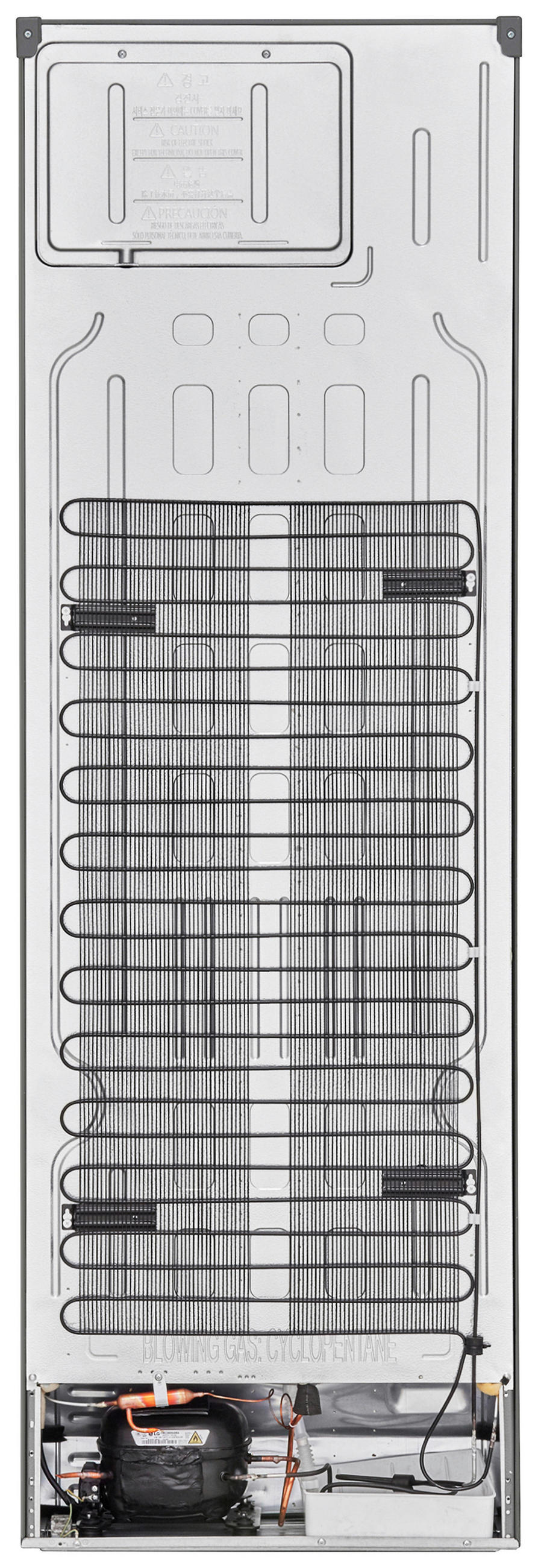 KÜHL-GEFRIER-KOMBINATION 59,5/186/68,2 cm GBV3100DPY  - Silberfarben, Trend, Glas/Kunststoff (59,5/186/68,2cm) - LG