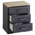ROLLCONTAINER 54/62/39 cm  - Graphitfarben/Eiche Artisan, KONVENTIONELL, Holzwerkstoff/Metall (54/62/39cm) - Carryhome