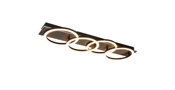 LED-DECKENLEUCHTE 76/23/8 cm   - Weiß, Basics, Holzwerkstoff/Kunststoff (76/23/8cm) - Novel