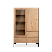 VITRINE  in Eiche Artisan  - Eiche Artisan, Design, Glas/Holzwerkstoff (100/155/40cm) - MID.YOU