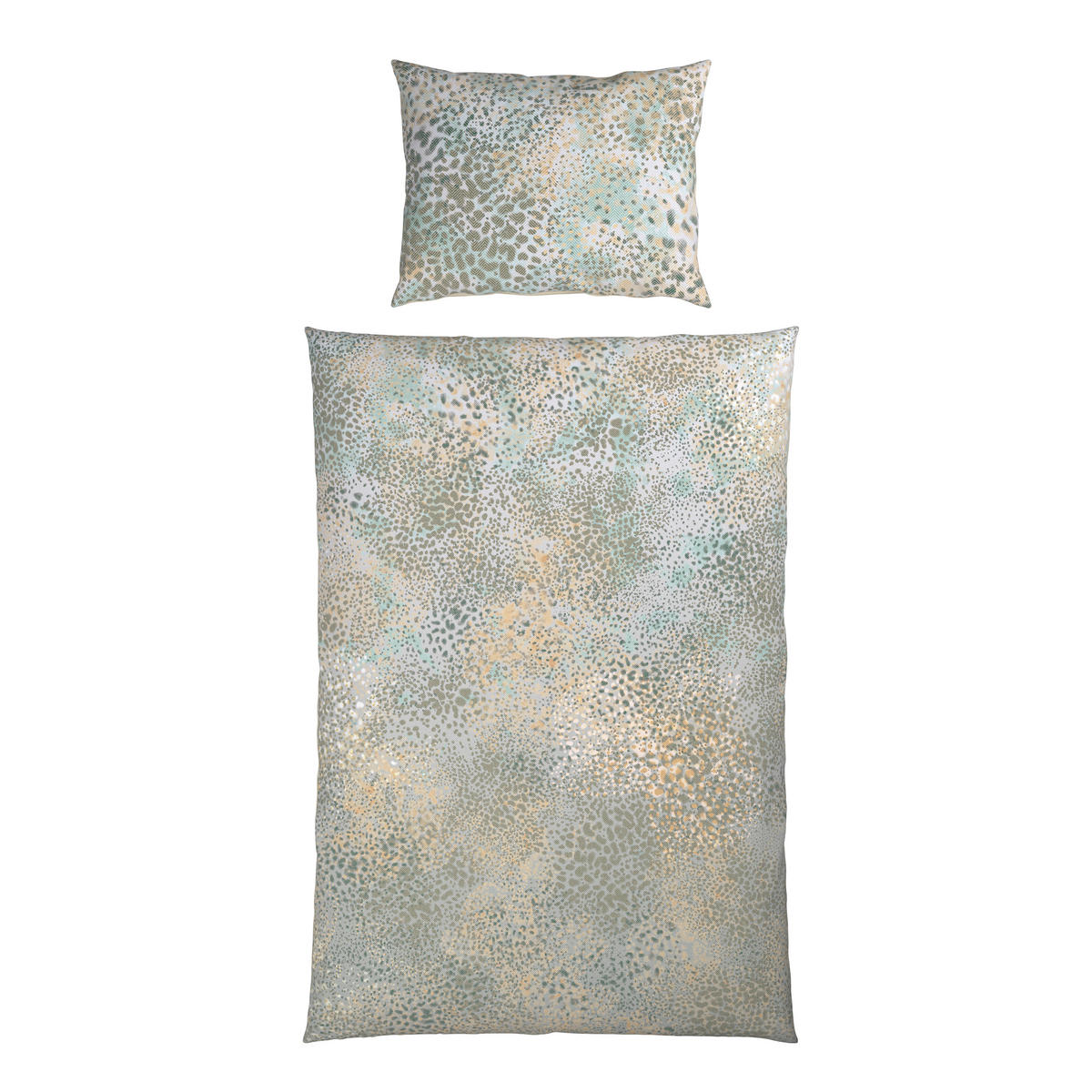 WENDEBETTWÄSCHE Siala Satin 140/200 cm  - Grün, KONVENTIONELL, Textil (140/200cm) - Novel