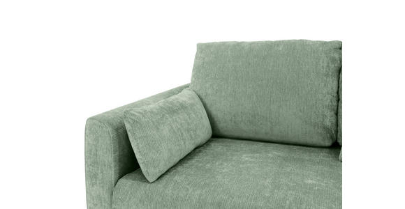 SCHLAFSOFA Chenille Mintgrün  - Schwarz/Mintgrün, KONVENTIONELL, Kunststoff/Textil (161/90/108cm) - Carryhome