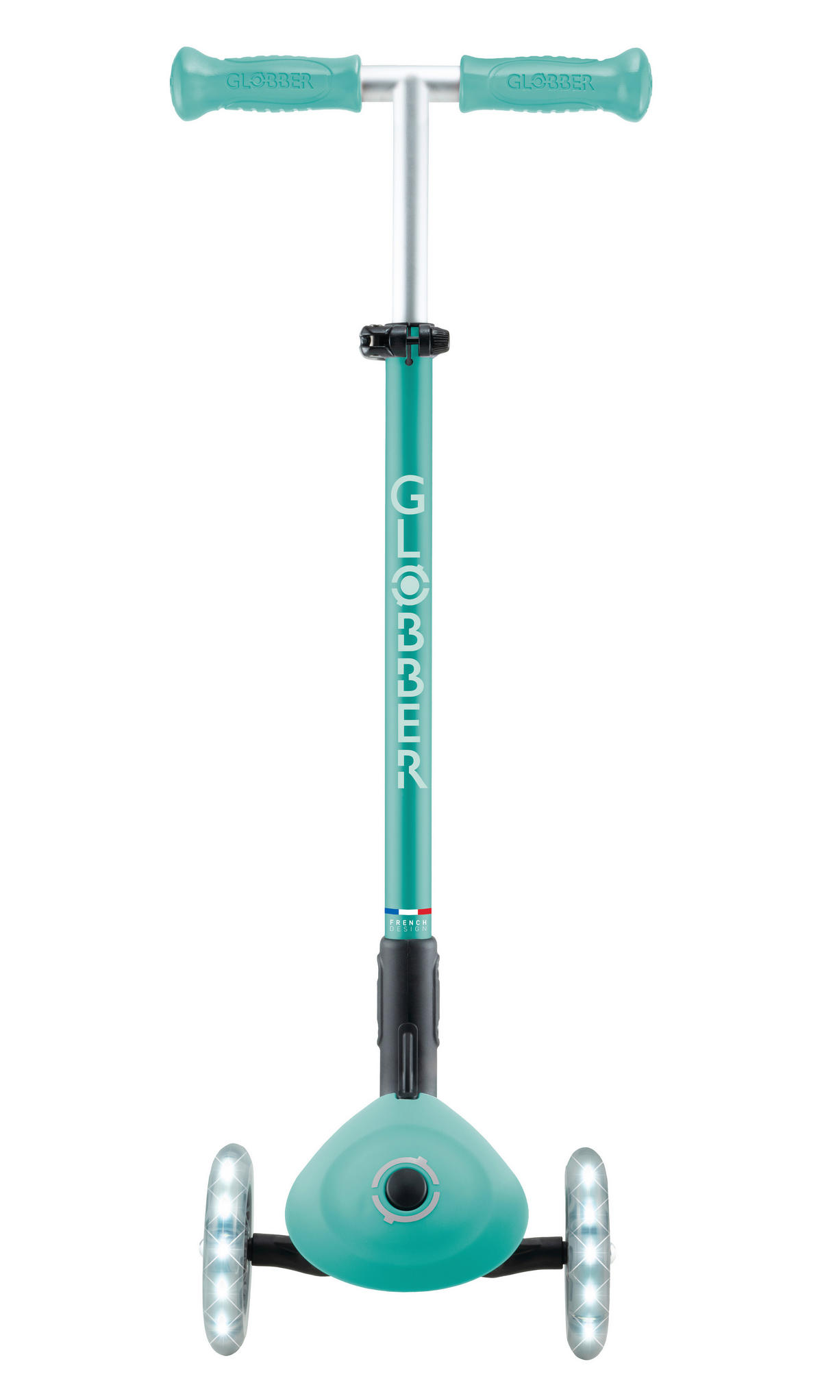 KINDERSCOOTER ELITE LIGHTS  - Mintgrün, Basics, Kunststoff (57.5/28/82.5cm) - GLOBBER