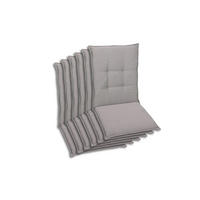 SESSELAUFLAGENSET in Grau meliert  - Grau, Basics, Textil (50/7/108cm)