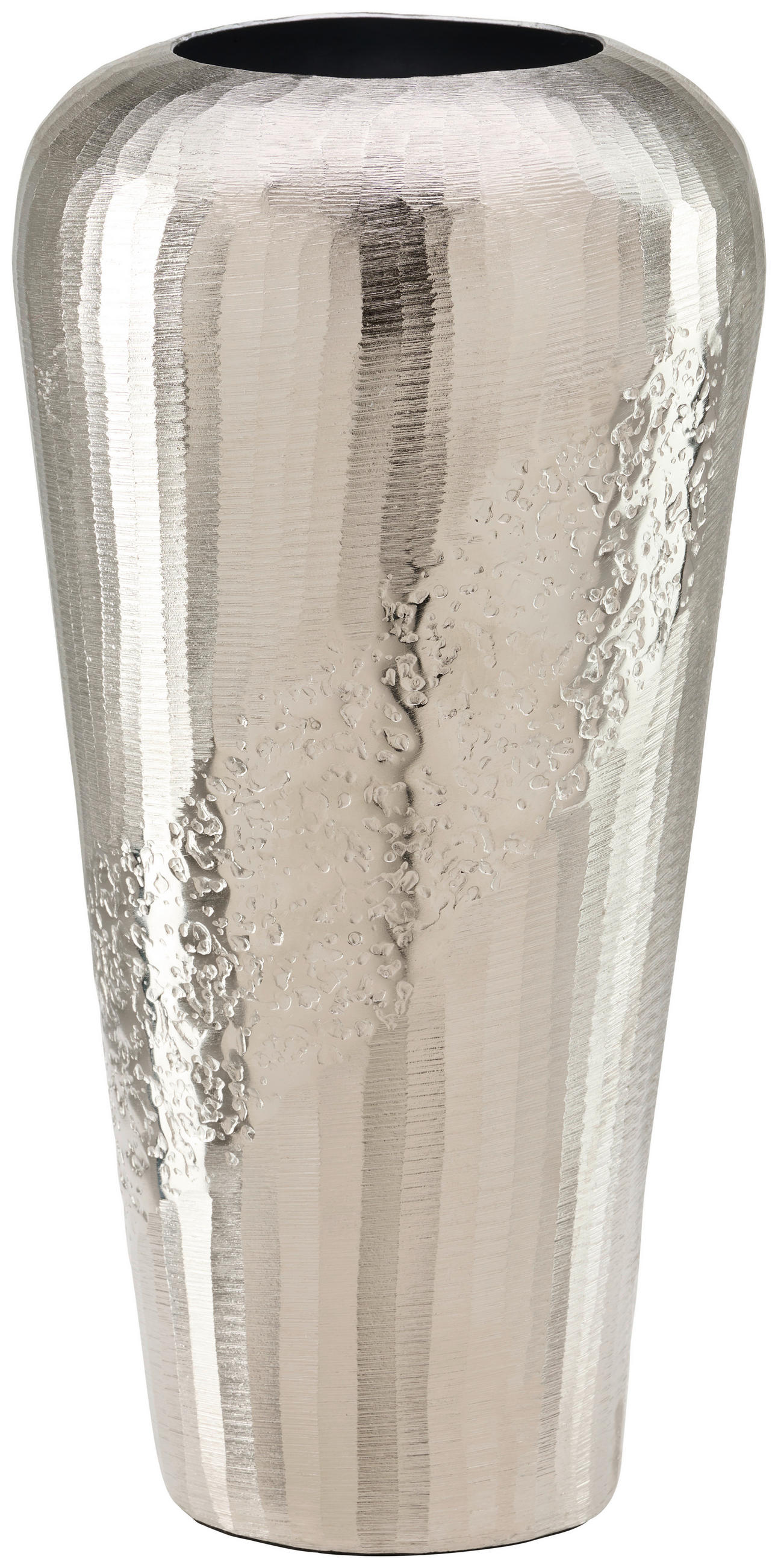 VAZĂ 30 cm  - culoare nichel, Design, metal (15/30cm) - Ambia Home