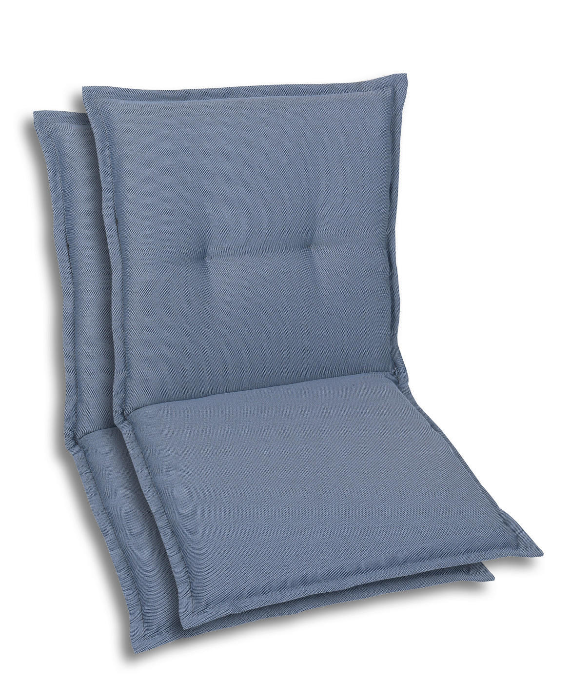 SESSELAUFLAGENSET Uni  - Blau, Basics, Textil (50/7/100cm)