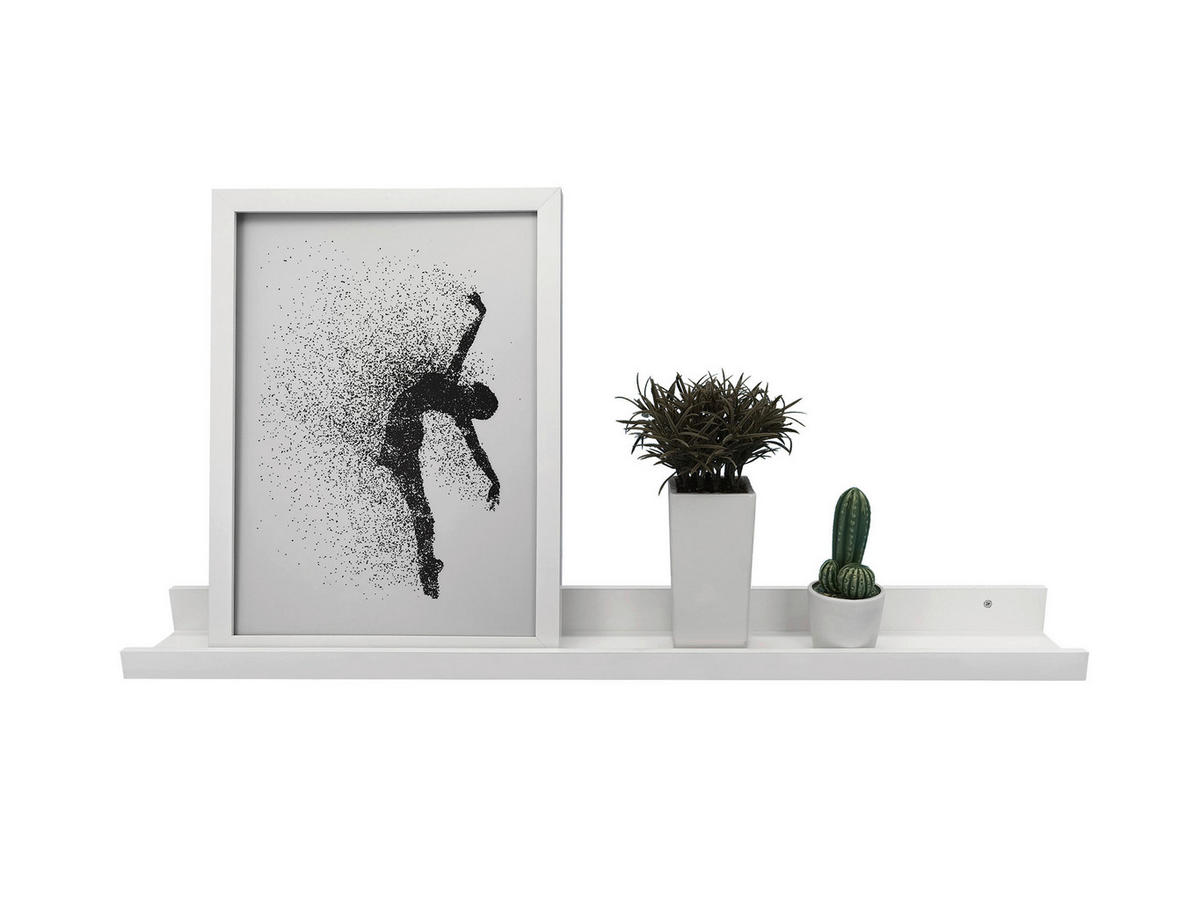 DEKOWANDREGAL Weiß  - Weiß, Basics, Holzwerkstoff (80/9/5cm) - Monee