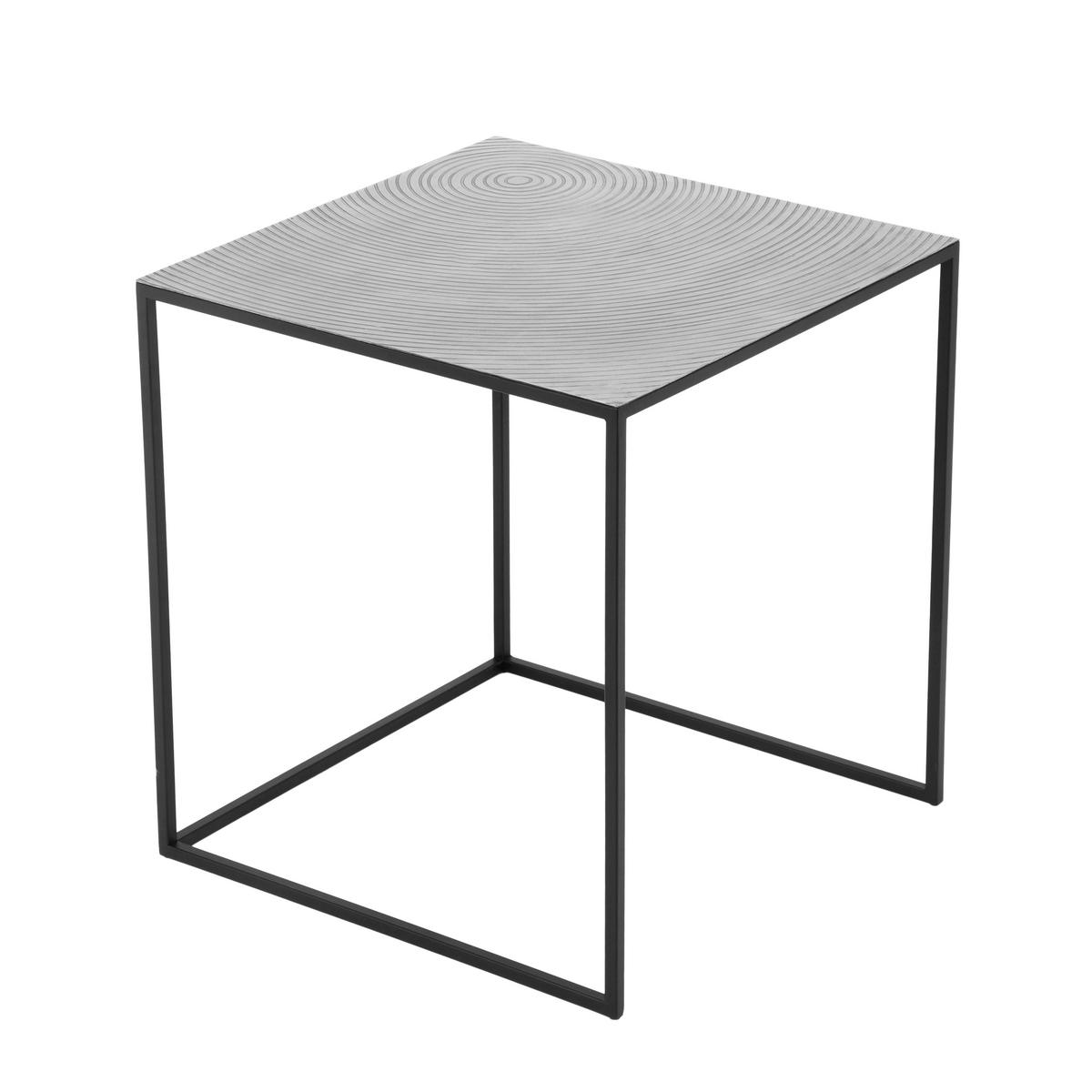 SADA STOLKŮ, barvy stříbra - barvy stříbra/černá, Moderní, kov (40-50/40-50/46-53cm)